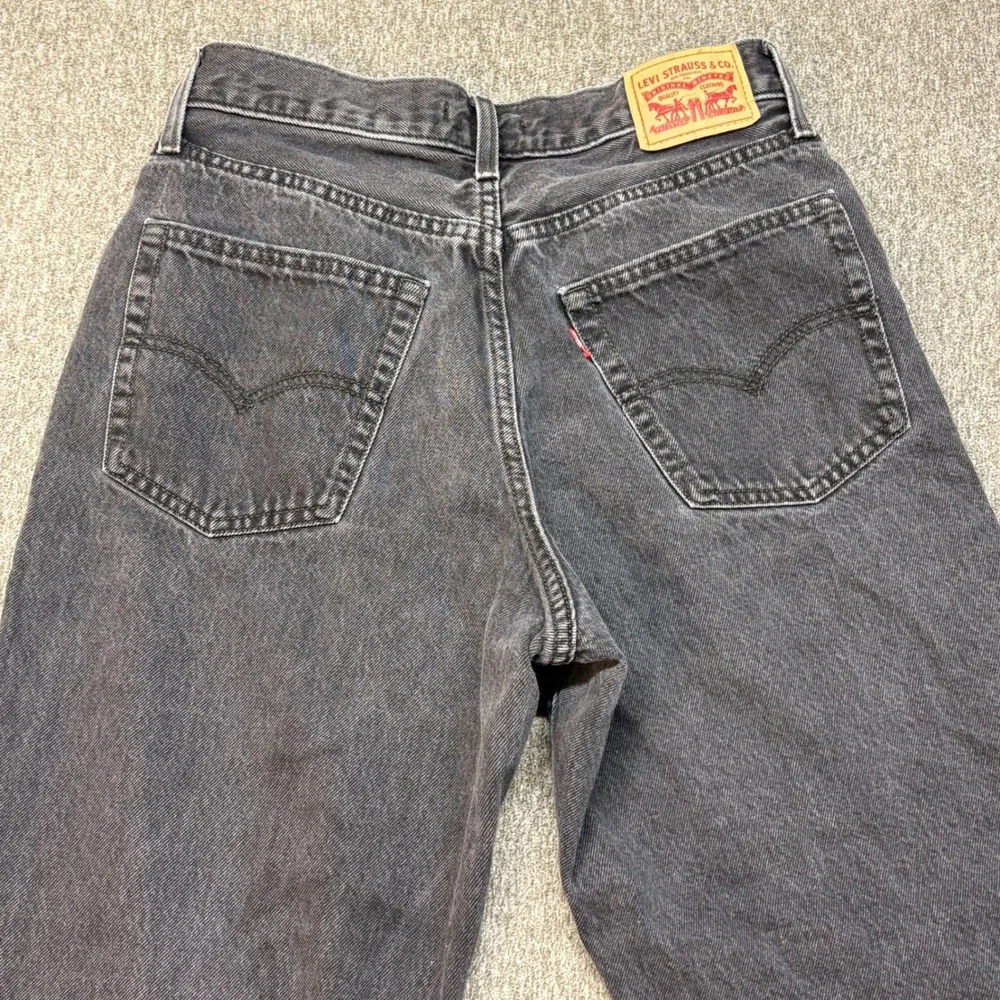 Levis 94 Baggy Jeans Mens 29 Washed Black Denim High Rise Straight Leg Relaxed‎